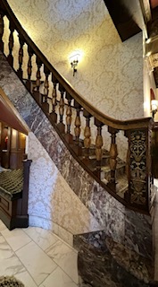 Grand staircase in the Broadmoor Hotel, Colorado Springs, CO