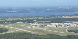 Bartow Executive Airport from the air.