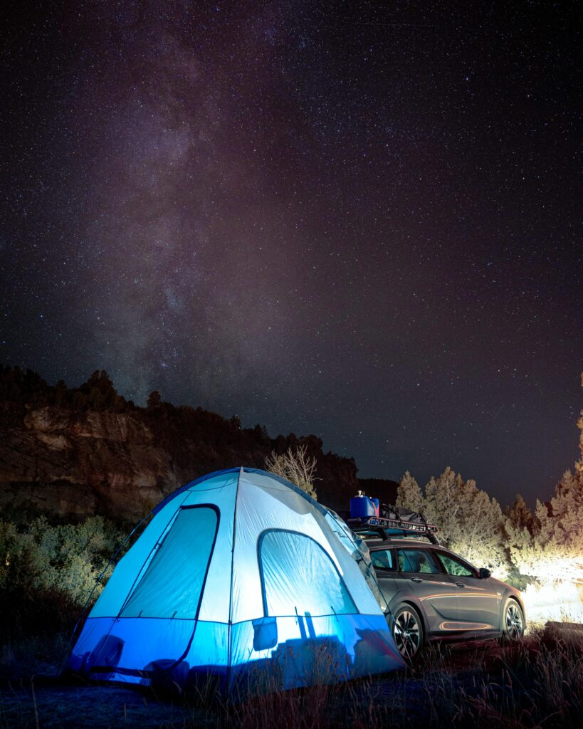 Camping near St. George, Utah
