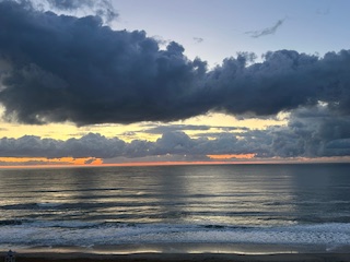 Atlantic sunrise over the Virginia coast.
