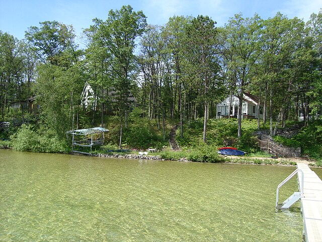 Shoreline near Traverse City, Michigan.
