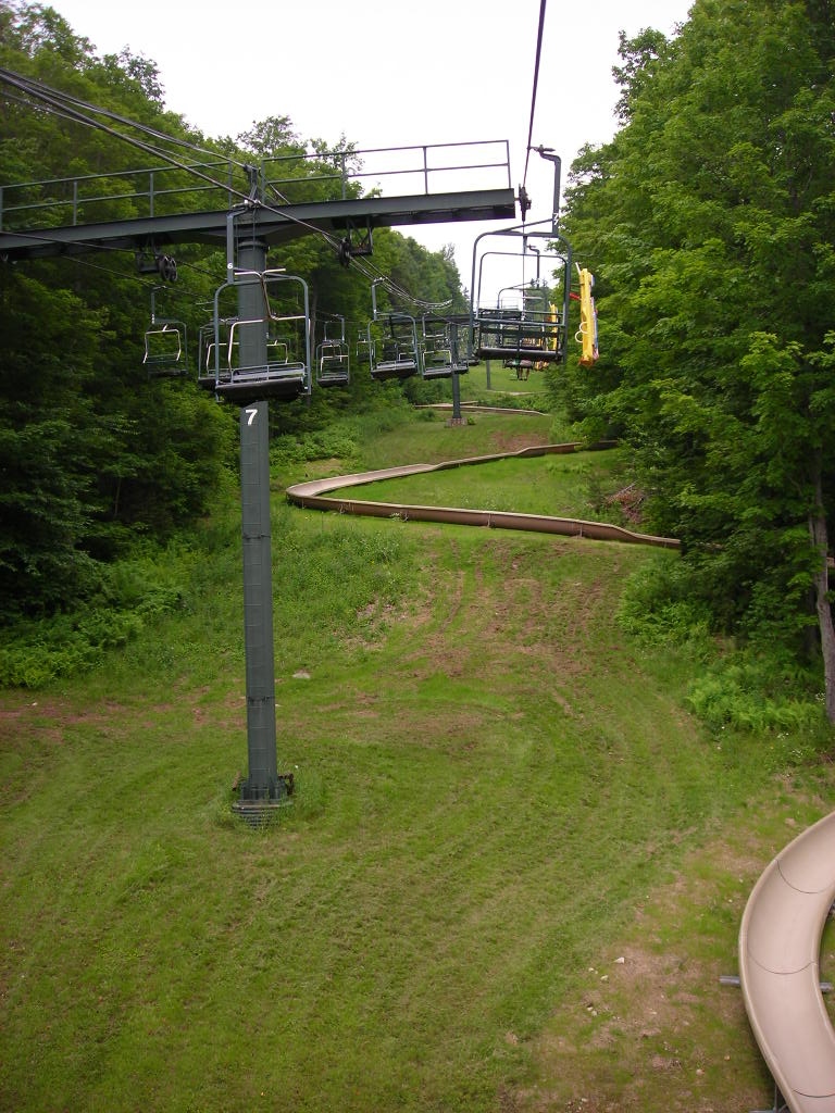 Bromley Mountain south of Rutland Southern Vermont Regional Airport.
