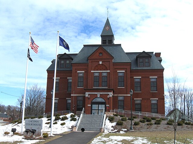 Laconia District Courthouse, in Laconia, New Hamshire. County seat of Belknap County.