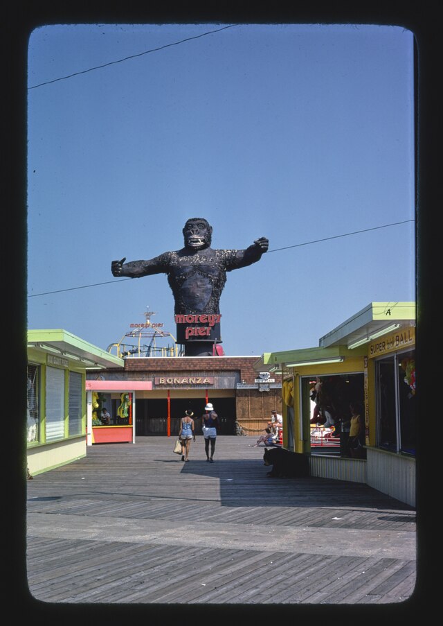 Morey's Pier & Beachfront Waterparks on Wildwood Beach, Wildwood, New Jersey.