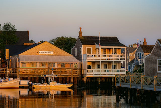 Nantucket waterfront. Photo by David Kanigan
