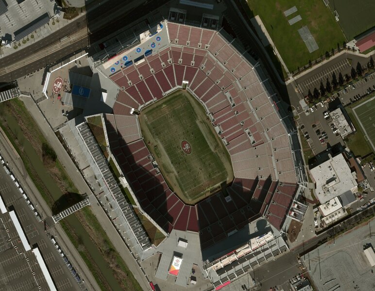 Levi Stadium, 20 miles from Hayward Executive Airport