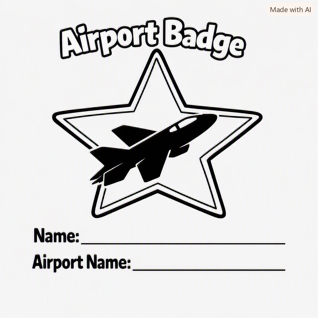 Sunday FunDay Airport Badge